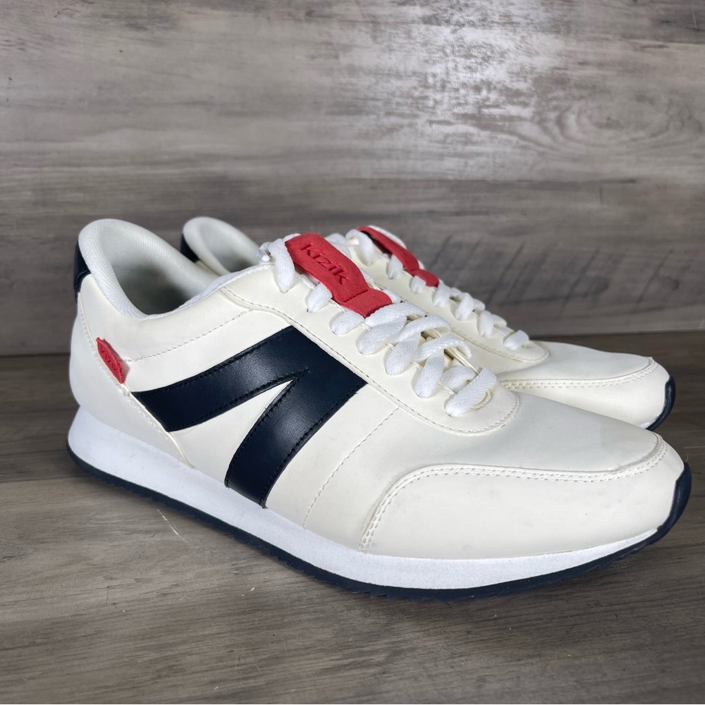 Kizik‎ Milan Hands Free Unisex M9/W10.5 Optic White Leather Athletic Shoes